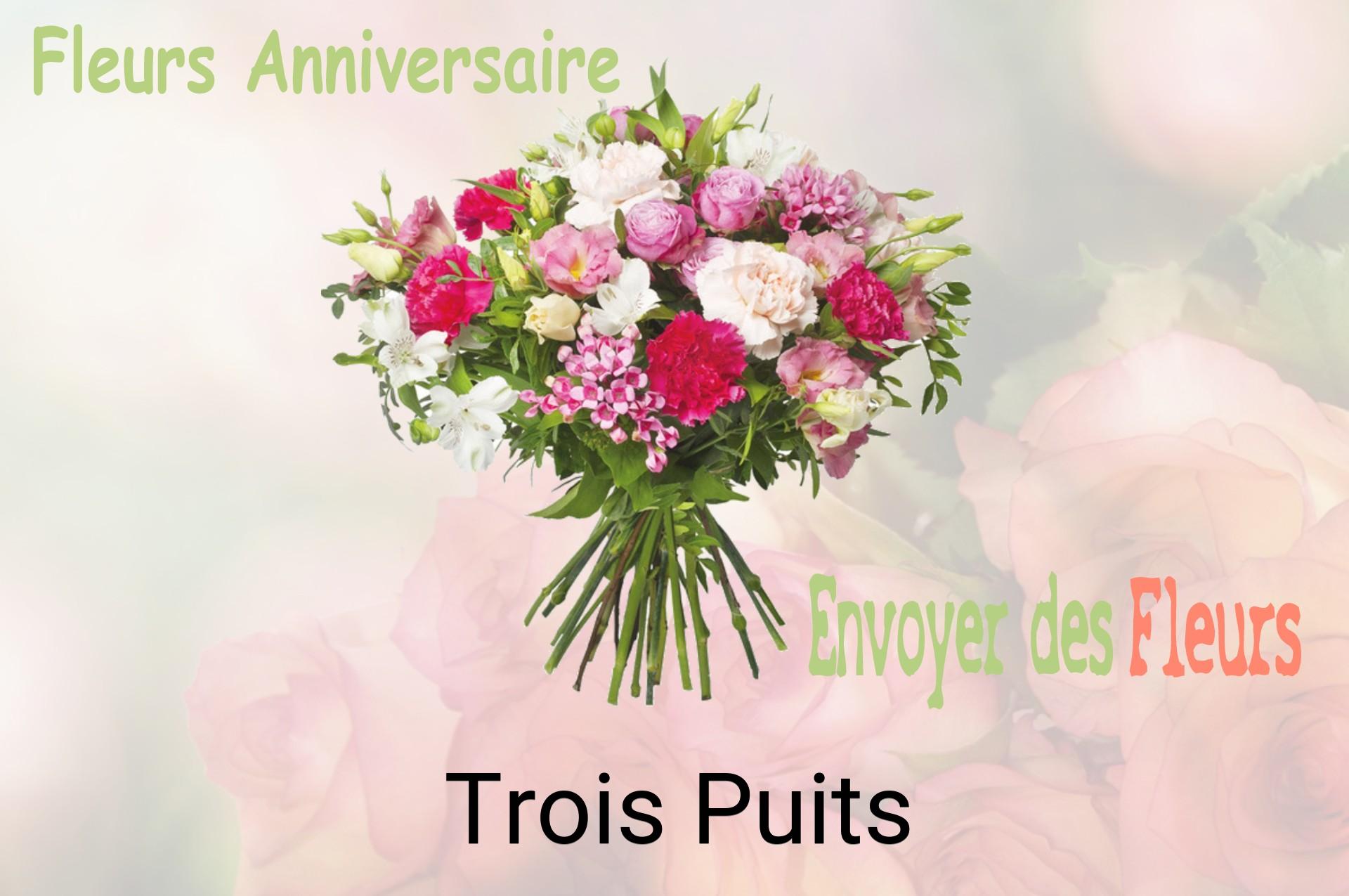 Bouquet de fleurs d’anniversaire livré à Trois-Puits