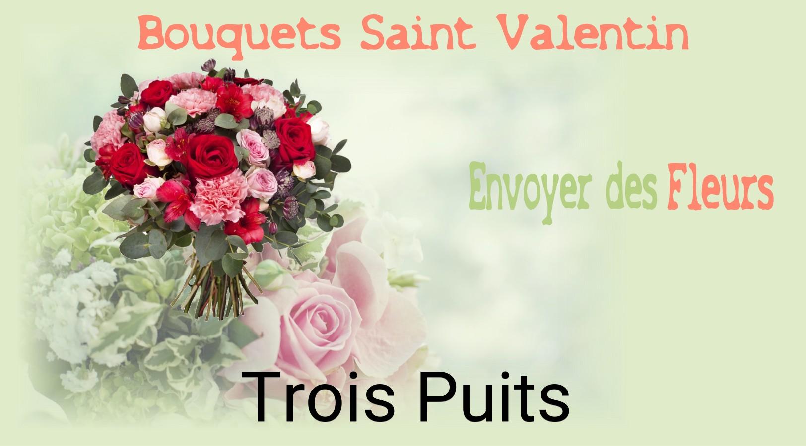 Roses de Saint-Valentin livrées à Trois-Puits